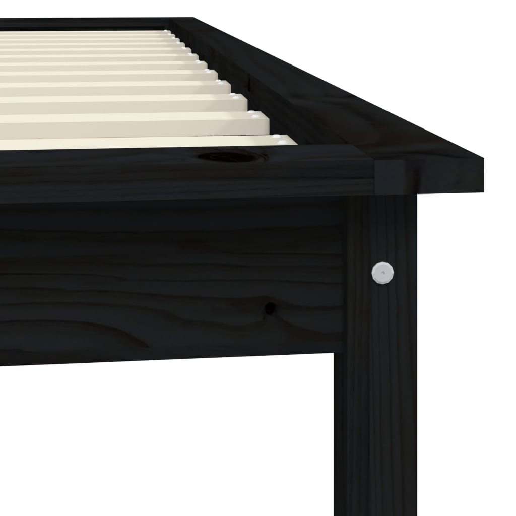 Cama sem colchão 75x190 cm madeira de pinho maciça branco