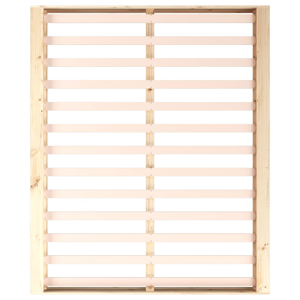 Estrutura de cama 160x200 cm madeira maciça branco