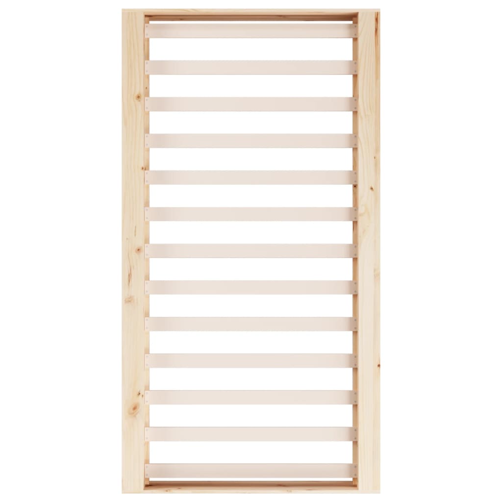 Estrutura de cama 90x200 cm madeira maciça branco