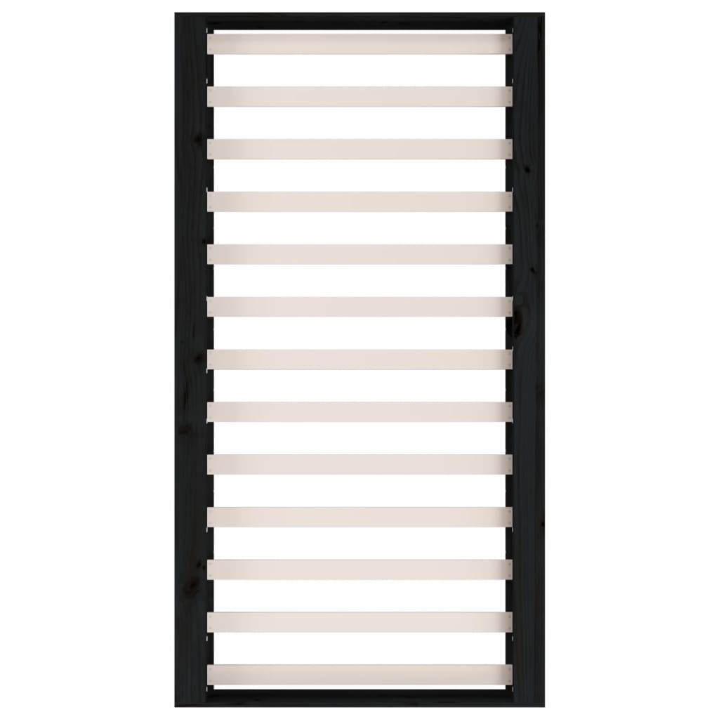 Estrutura de cama 90x200 cm madeira maciça branco