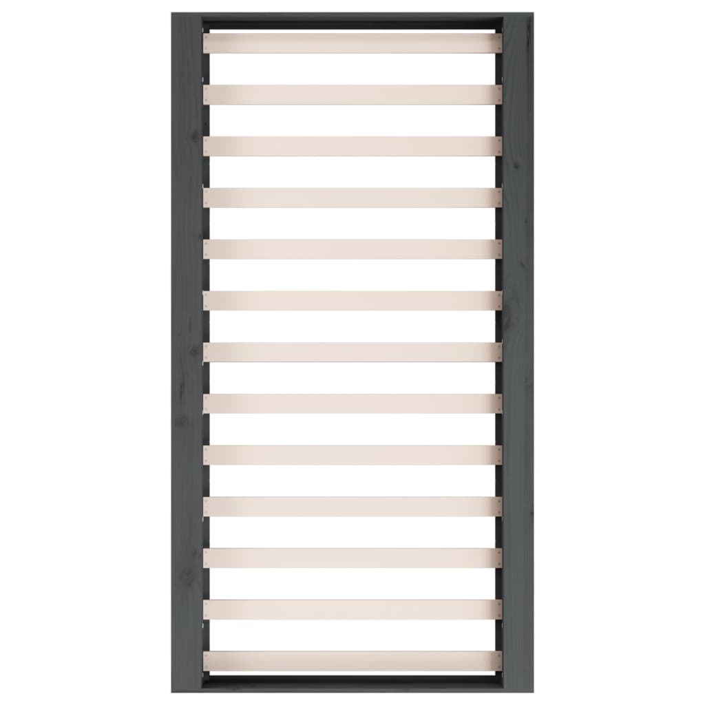 Estrutura cama pequena solteiro 75x190 cm madeira maciça branco