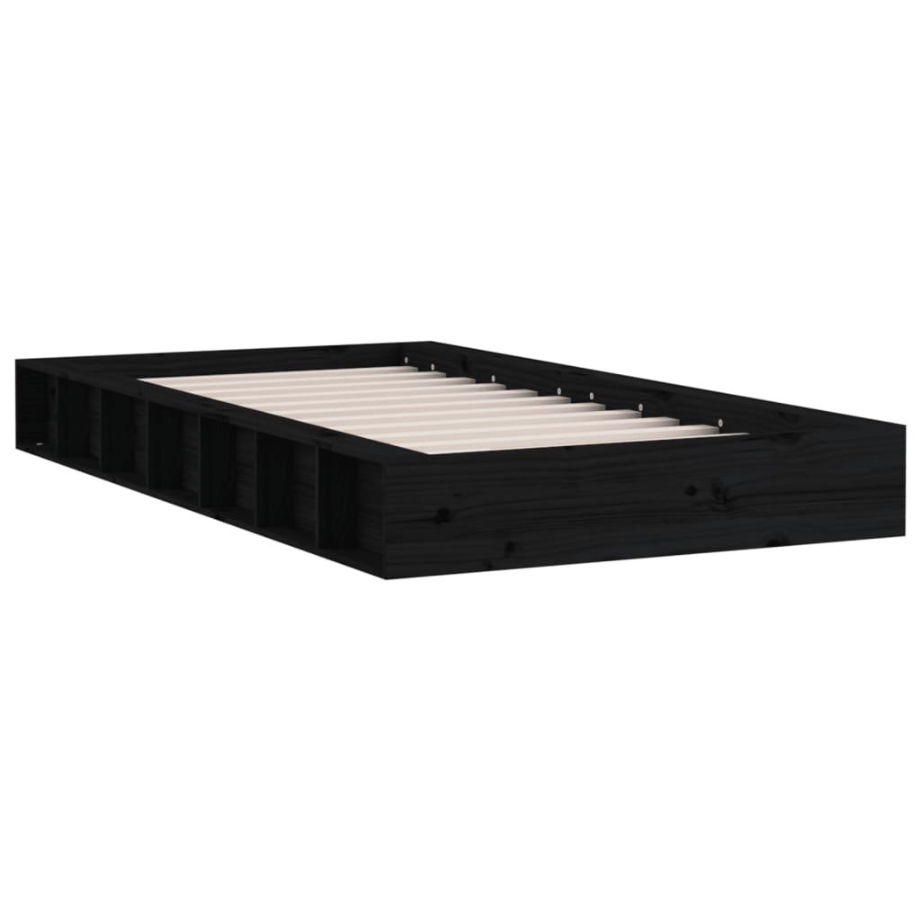 Estrutura cama pequena solteiro 75x190 cm madeira maciça branco
