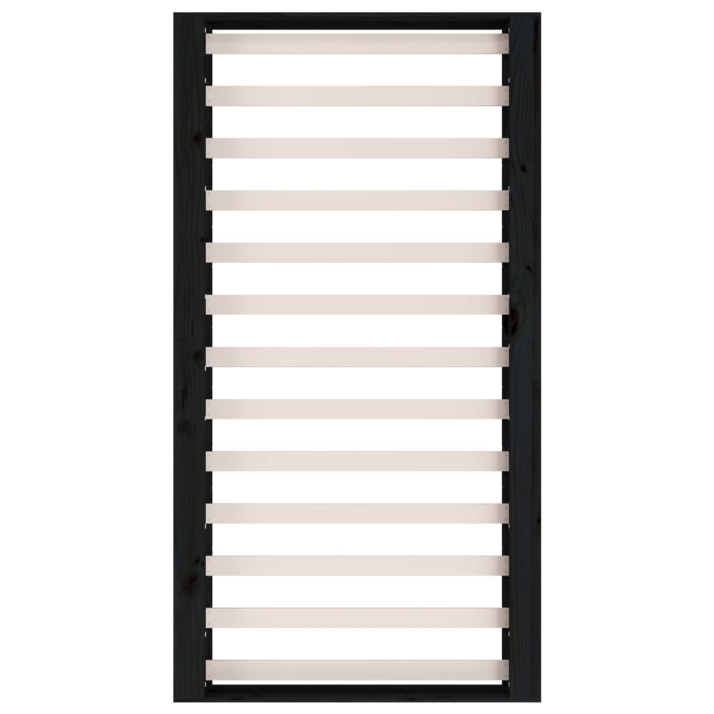 Estrutura de cama casal 135x190 cm madeira maciça branco