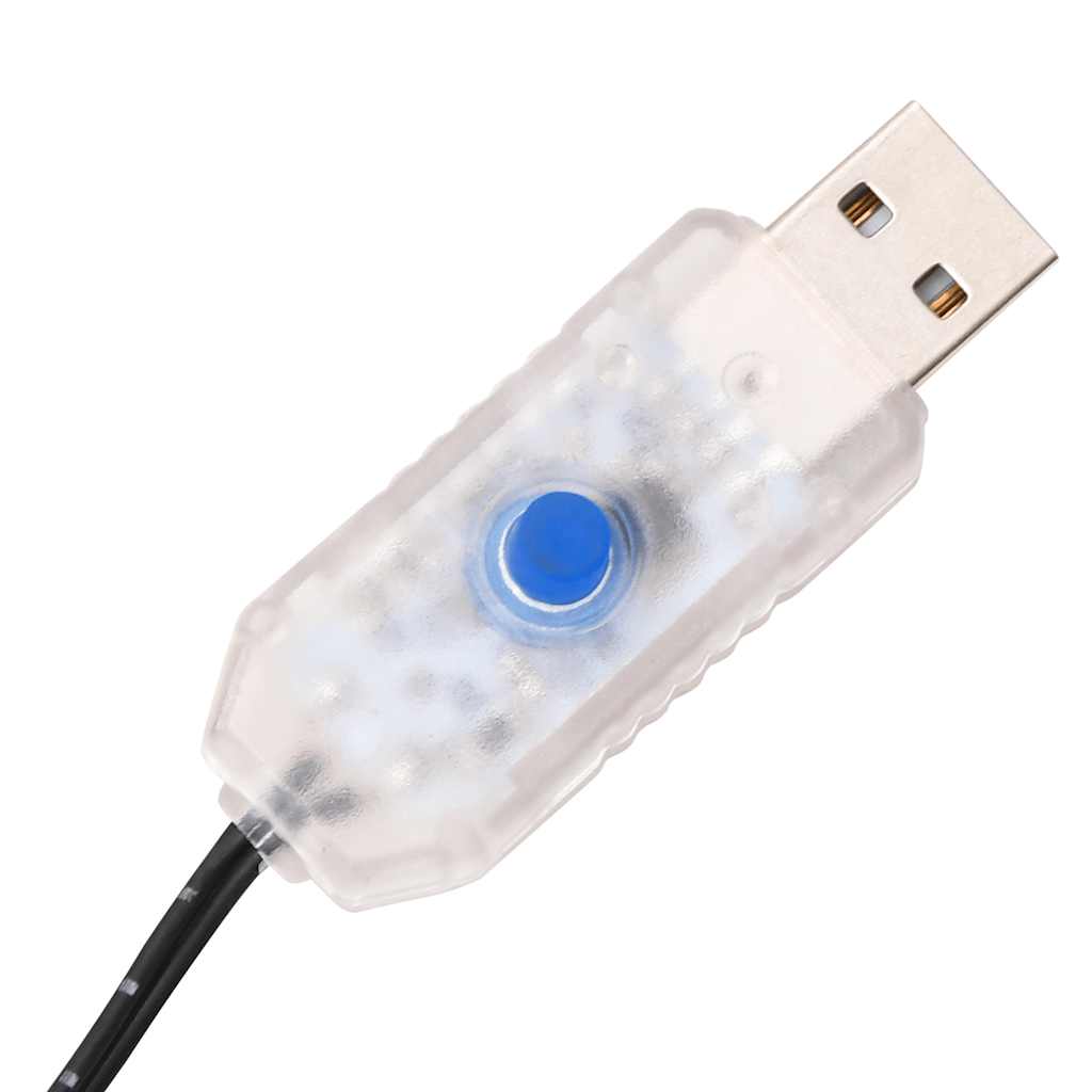 Palmeira c/ 72 luzes LED 120 cm branco quente