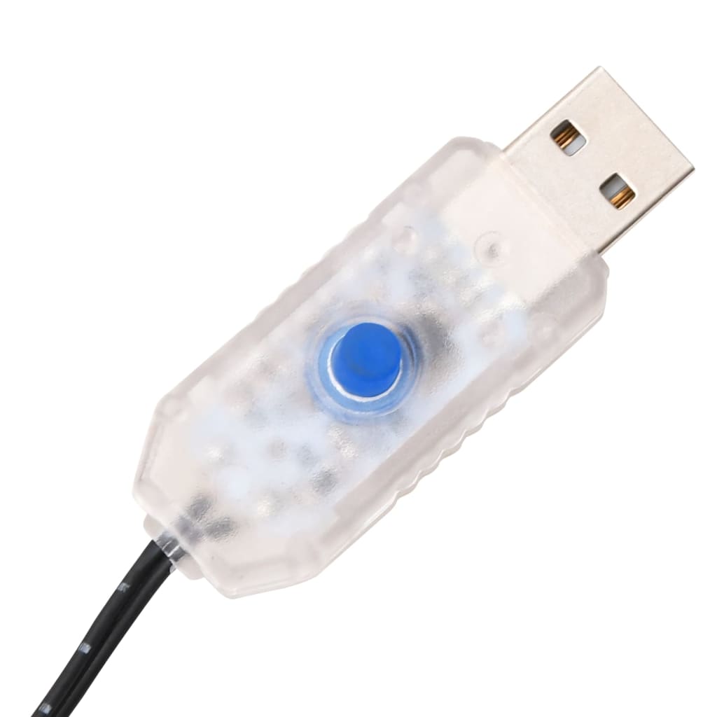 Palmeira c/ 96 luzes LED 180 cm branco quente