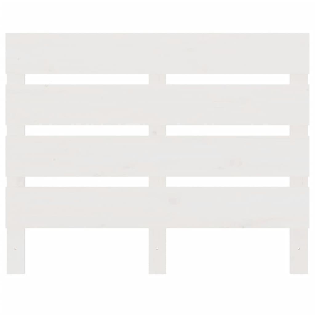 Cabeceira de cama 200x3x80 cm pinho maciço branco
