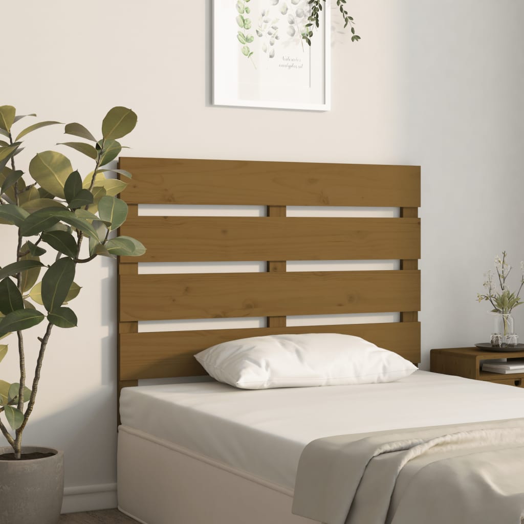 Cabeceira de cama 200x3x80 cm pinho maciço branco