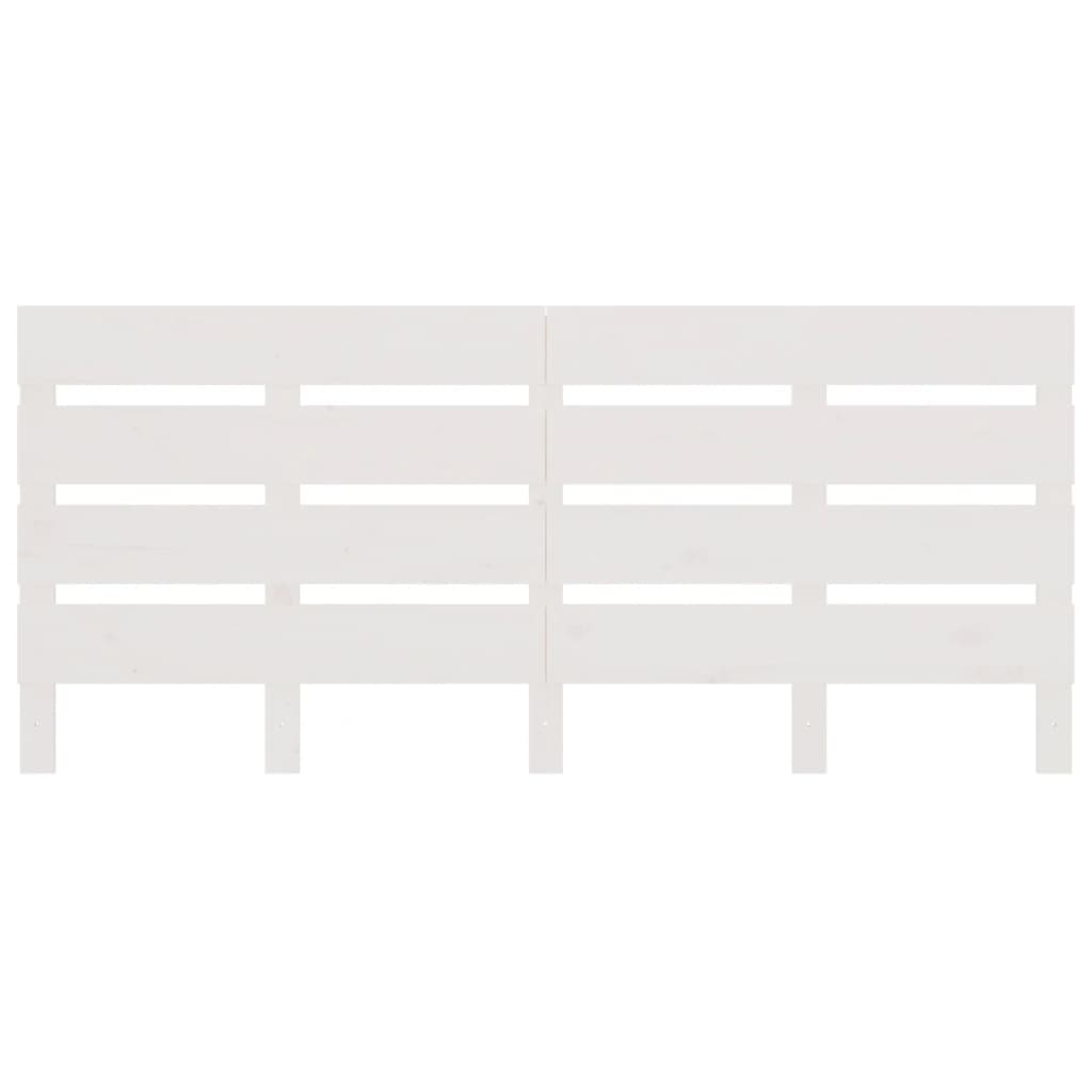 Cabeceira de cama 200x3x80 cm pinho maciço branco