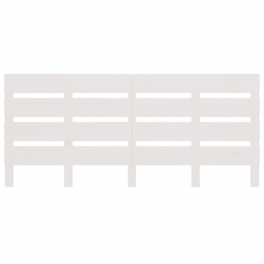 Cabeceira de cama 200x3x80 cm pinho maciço branco