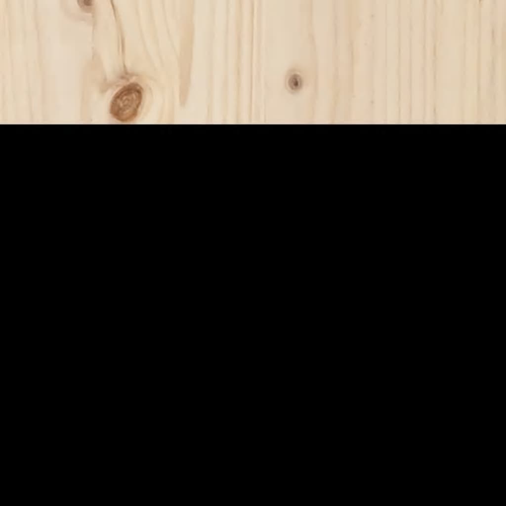 Cabeceira de cama 200x3x80 cm pinho maciço branco