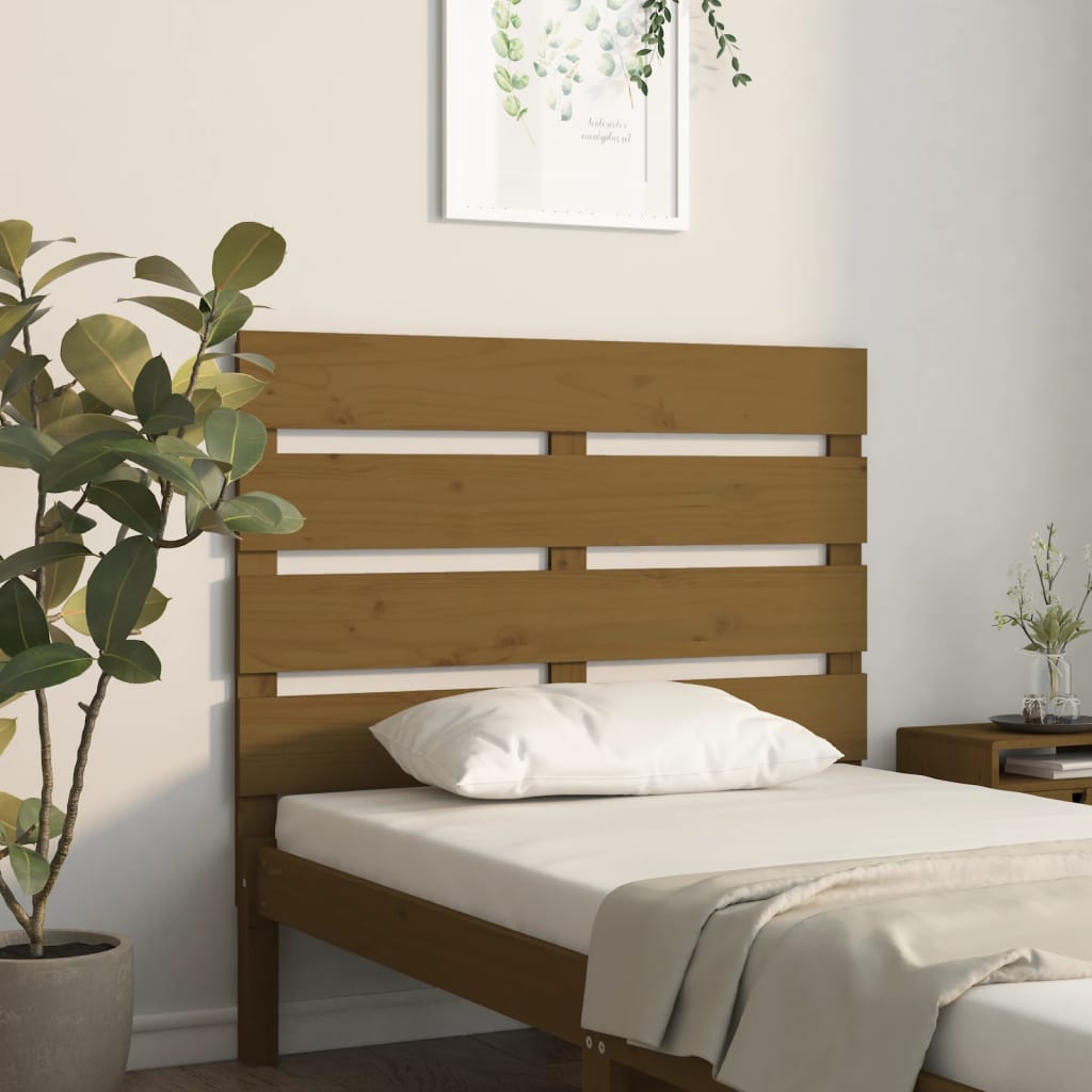 Cabeceira de cama 200x3x80 cm pinho maciço branco