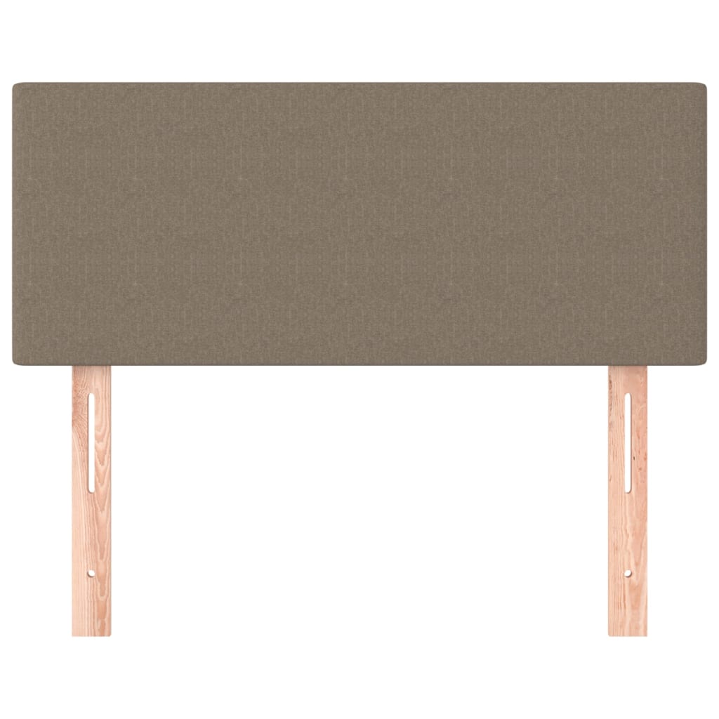 Cabeceira de cama tecido 100x5x78/88 cm cinzento-acastanhado