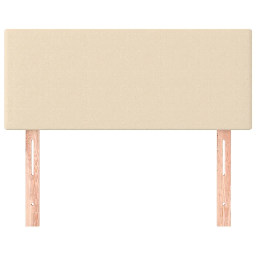 Cabeceira de cama tecido 100x5x78/88 cm creme