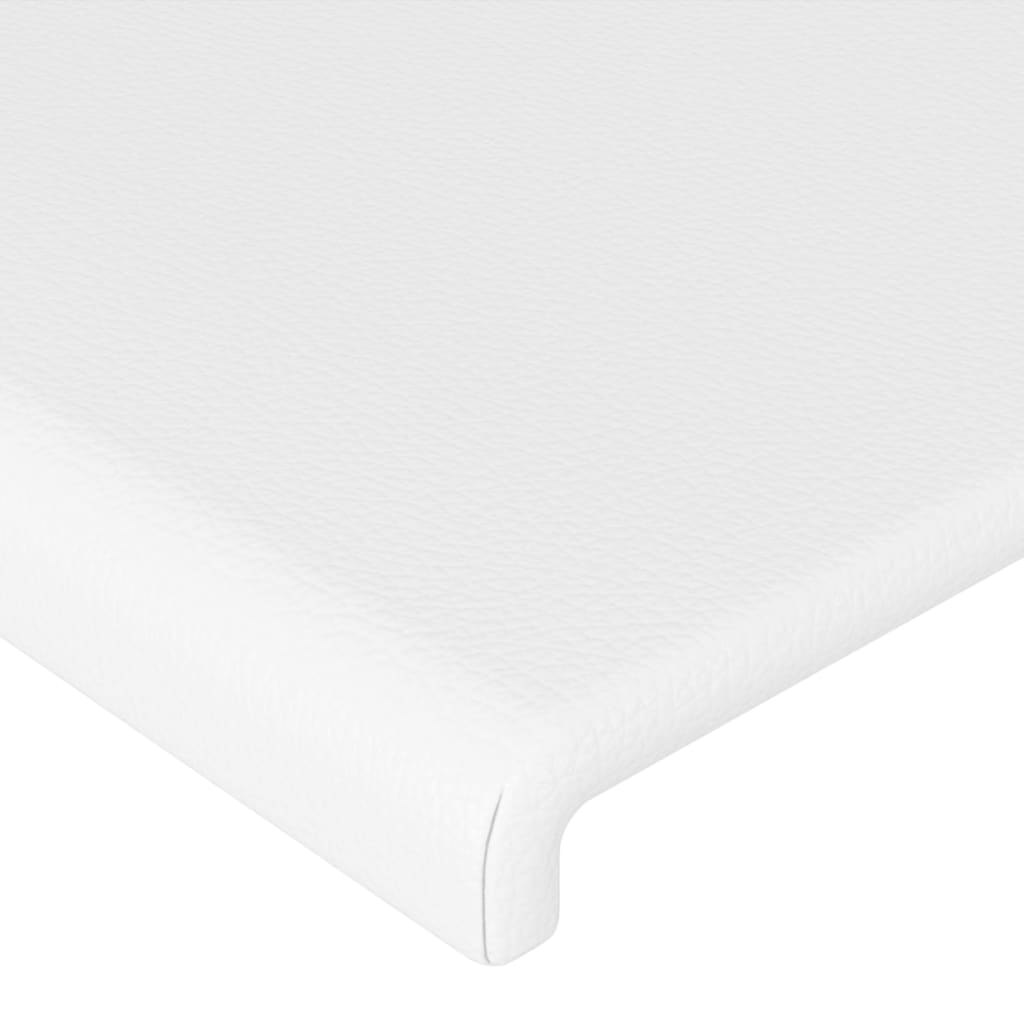 Cabeceira de cama 2 pcs couro artificial 72x5x78/88 cm branco