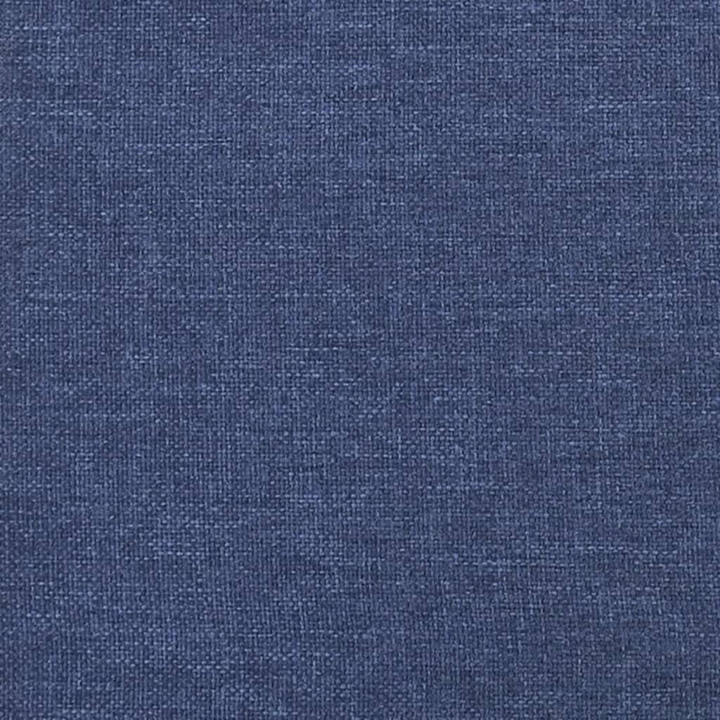 Cabeceira de cama 2 pcs tecido 72x5x78/88 cm azul