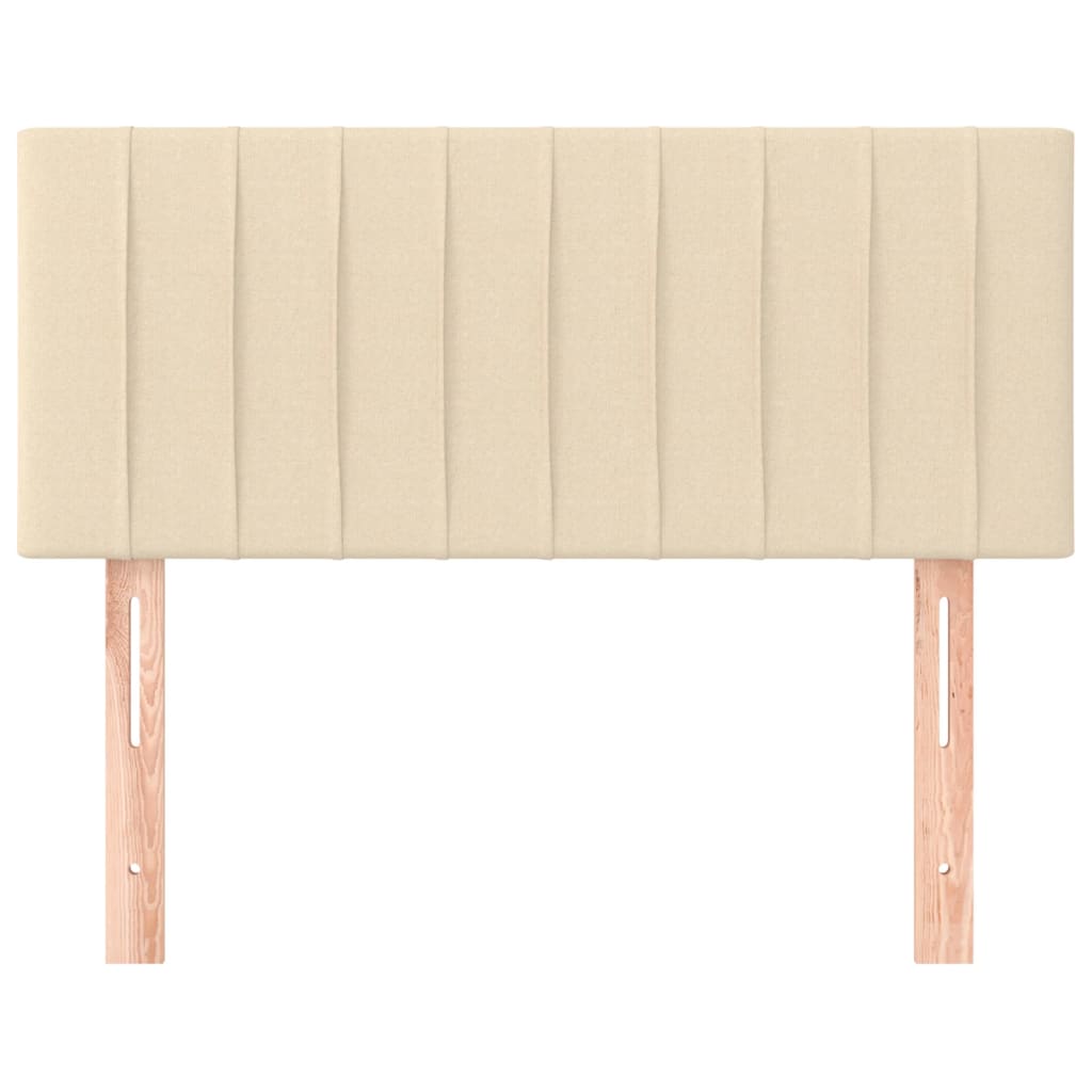 Cabeceira de cama tecido 80x5x78/88 cm creme