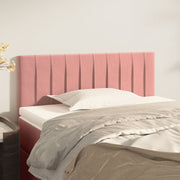 Cabeceira de cama veludo 80x5x78/88 cm rosa