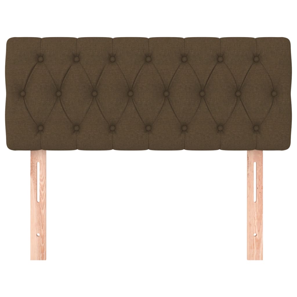 Cabeceira de cama tecido 90x7x78/88 cm castanho