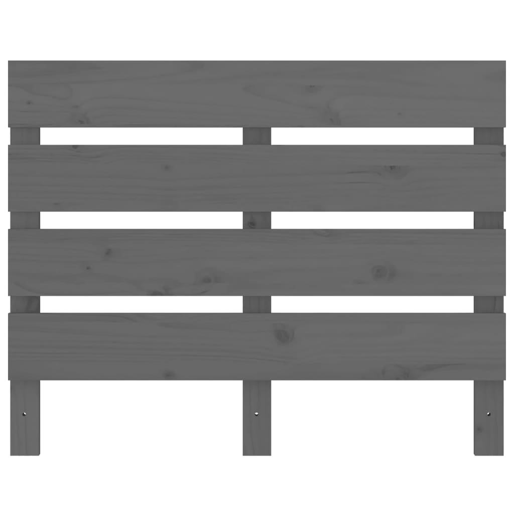 Estrutura de cama 100x200 cm pinho maciço cinzento