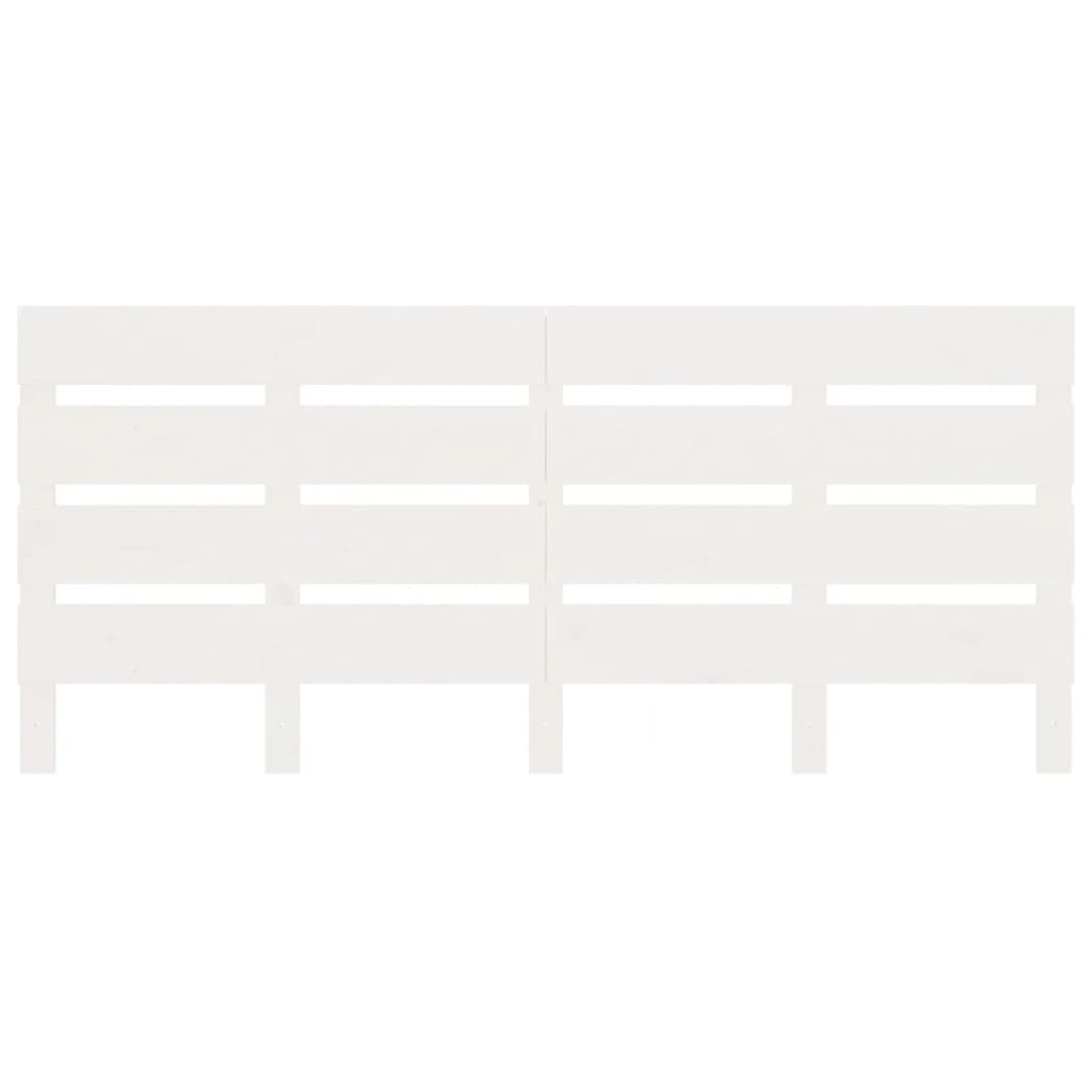 Cama sem colchão 120x200 cm madeira de pinho maciça branco