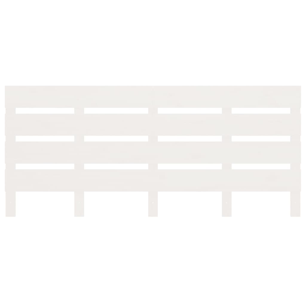 Estrutura de cama 140x200 cm pinho maciço branco