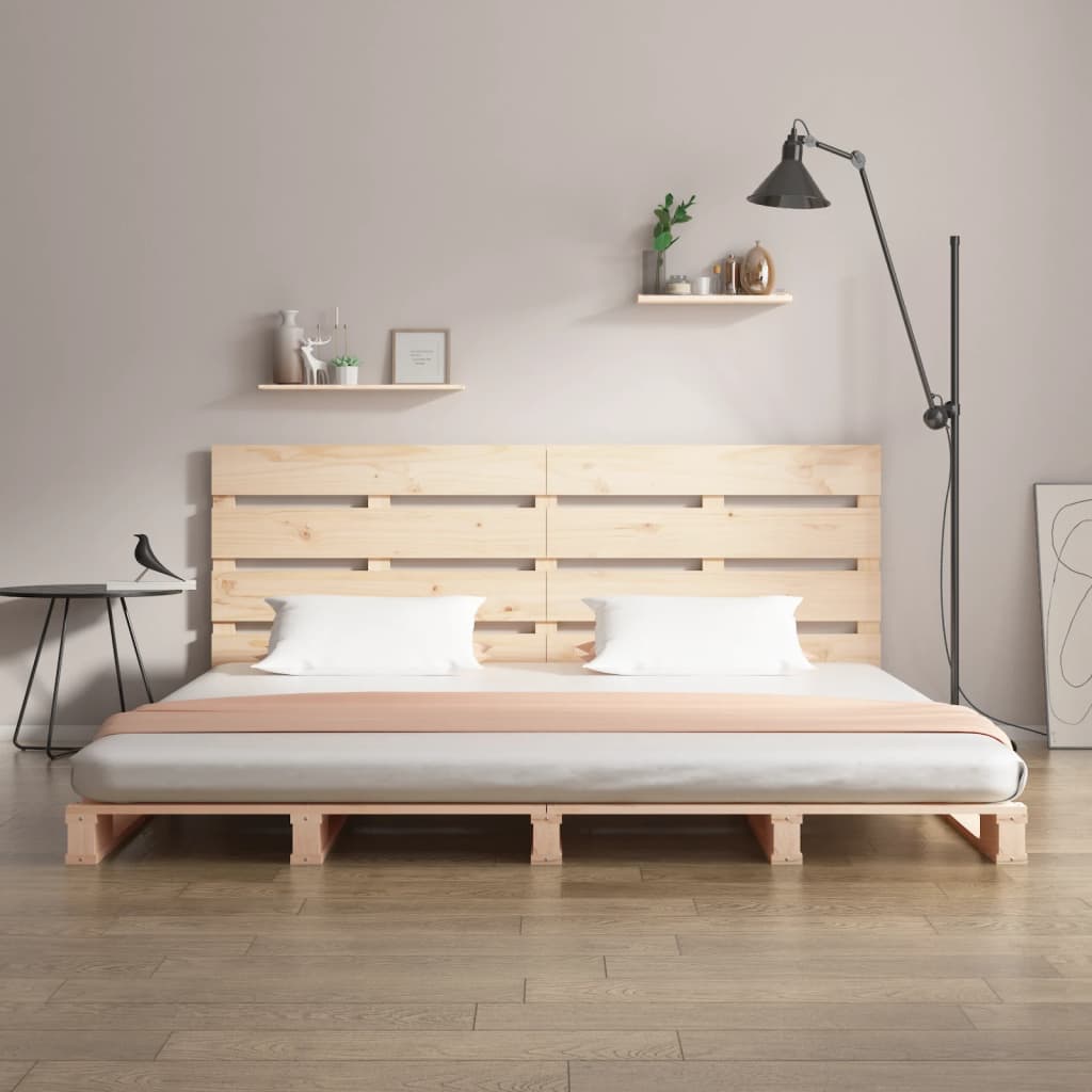 Estrutura de cama 160x200 cm pinho maciço branco