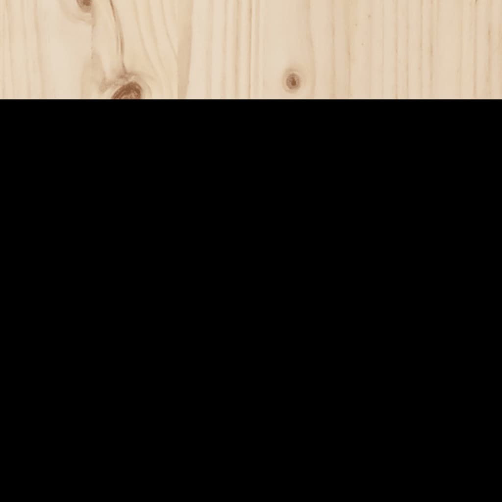 Estrutura de cama 160x200 cm pinho maciço branco