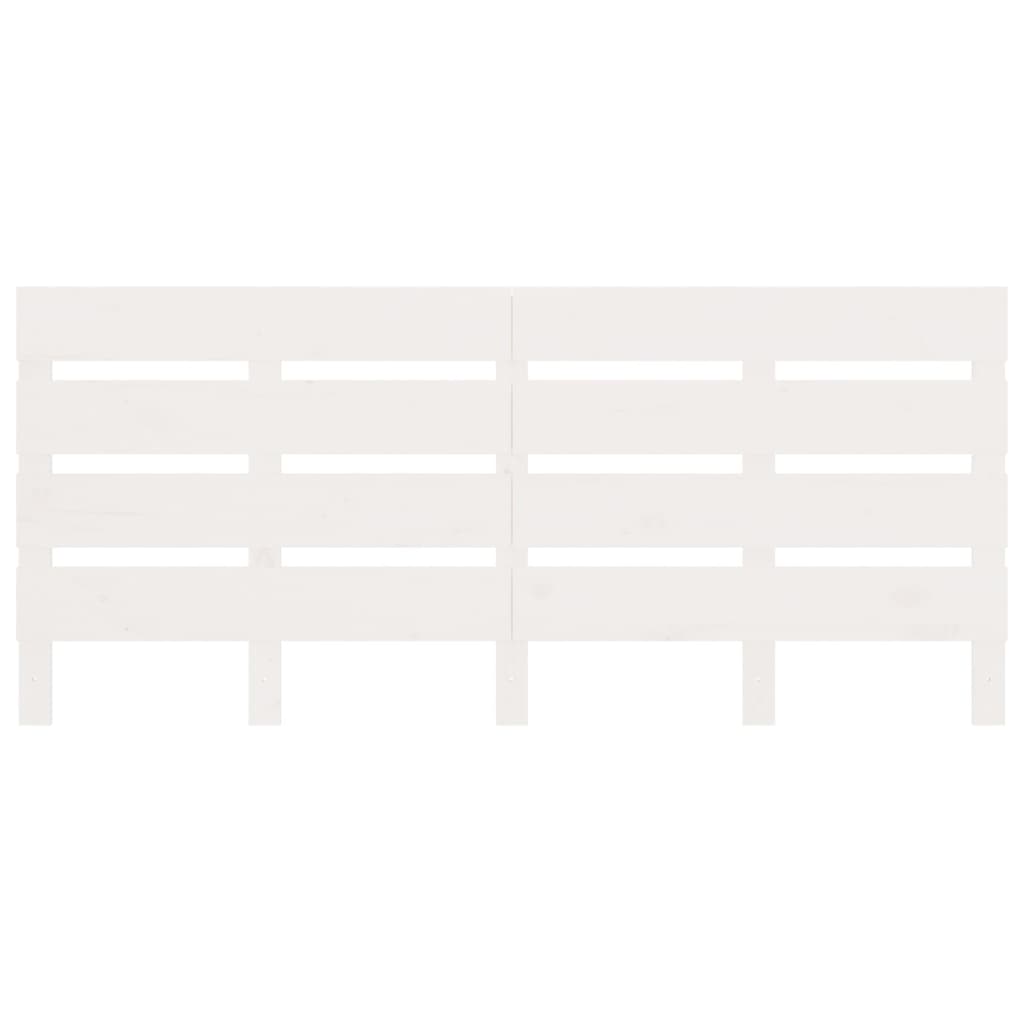 Estrutura de cama 160x200 cm pinho maciço branco