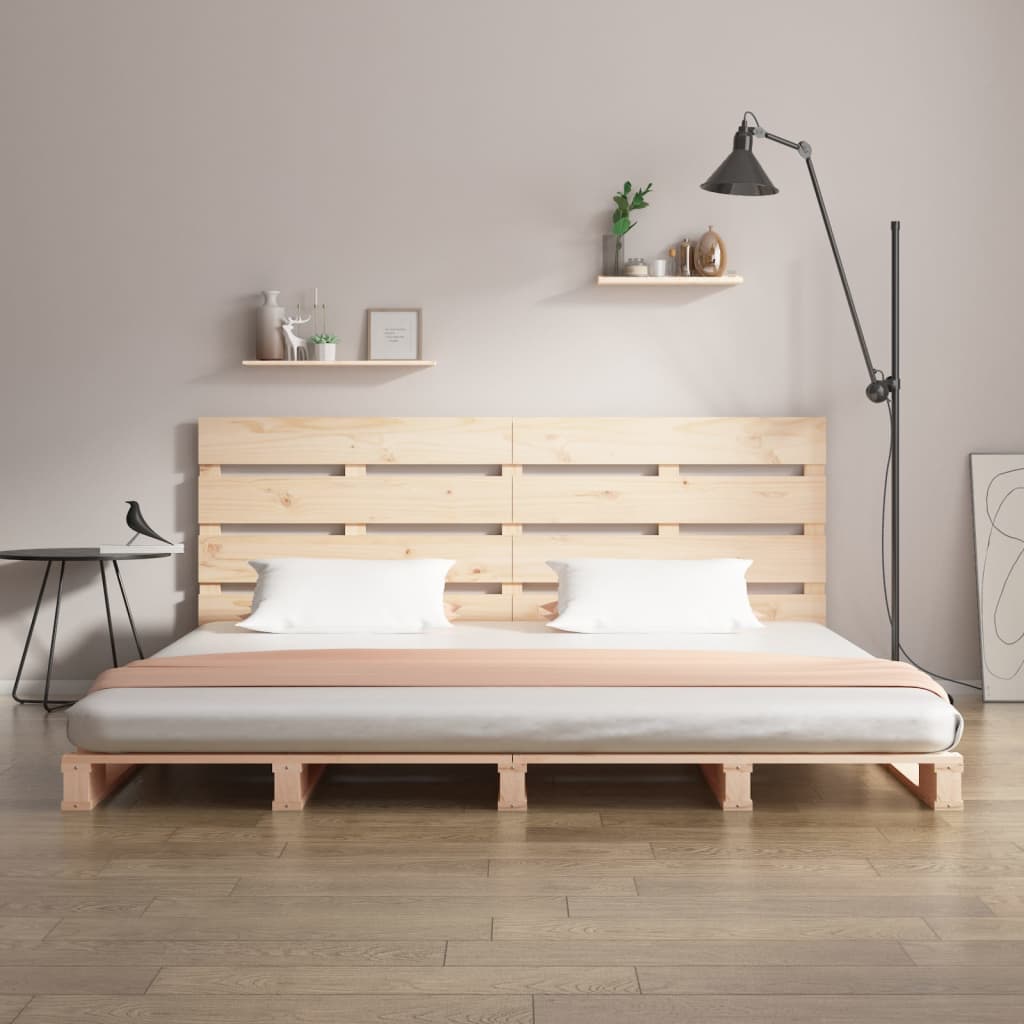 Cama sem colchão 135x190 cm madeira de pinho maciça branco
