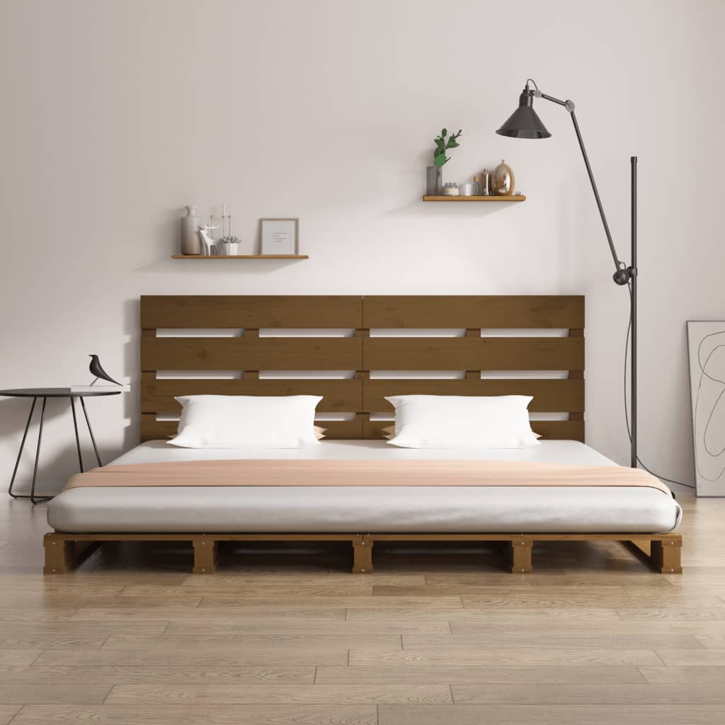 Cama sem colchão 135x190 cm madeira de pinho maciça branco