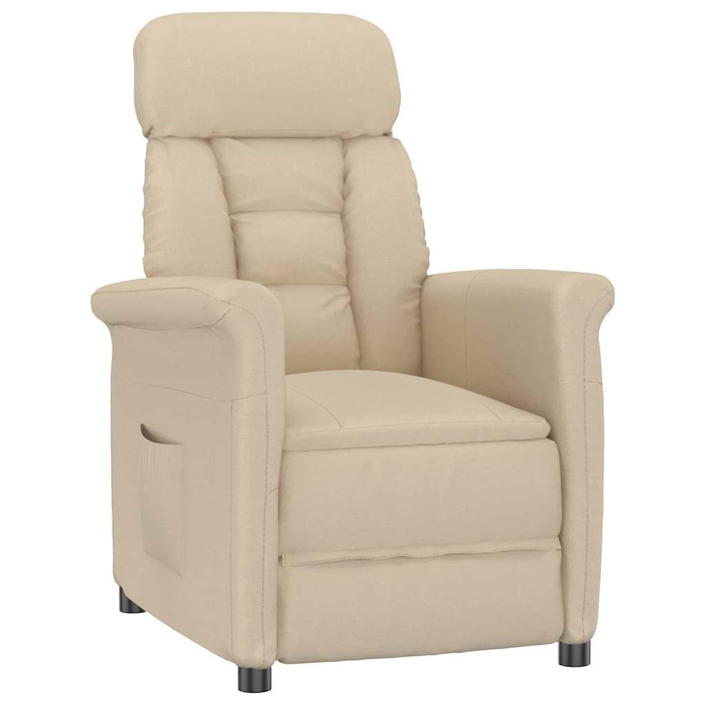 Poltrona Recliner Creme Creme 70.5 x 96.5 x 95 cm