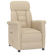 Poltrona Recliner Creme Creme 70.5 x 96.5 x 95 cm