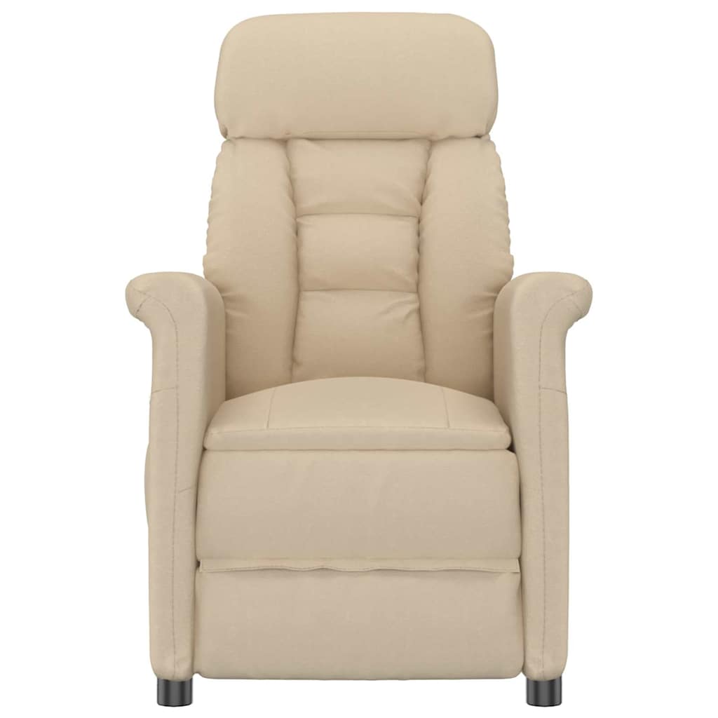 Poltrona Recliner Creme Creme 70.5 x 96.5 x 95 cm