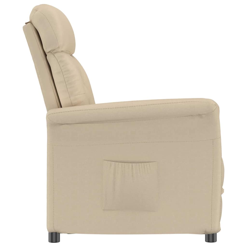 Poltrona Recliner Creme Creme 70.5 x 96.5 x 95 cm