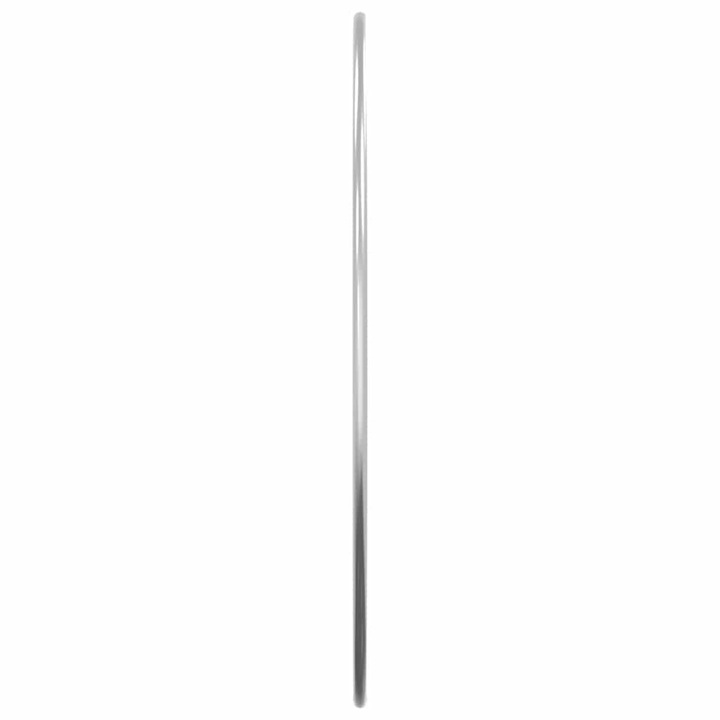 Espelho de parede redondo Ø 40 cm prateado