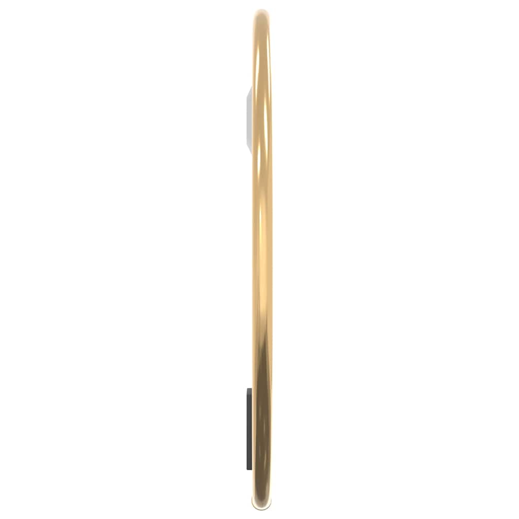Espelho de parede Ø20 cm redondo dourado