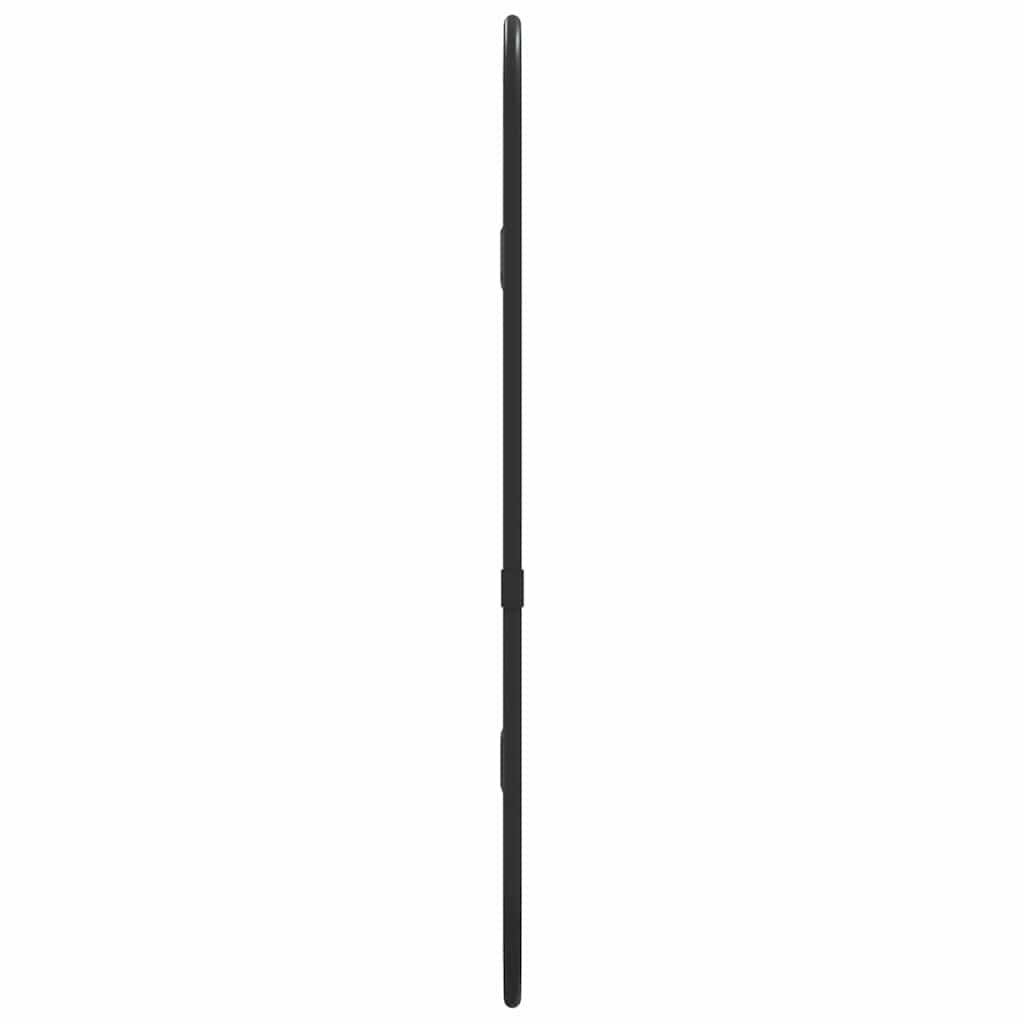 Espelho de parede 40x15 cm oval preto
