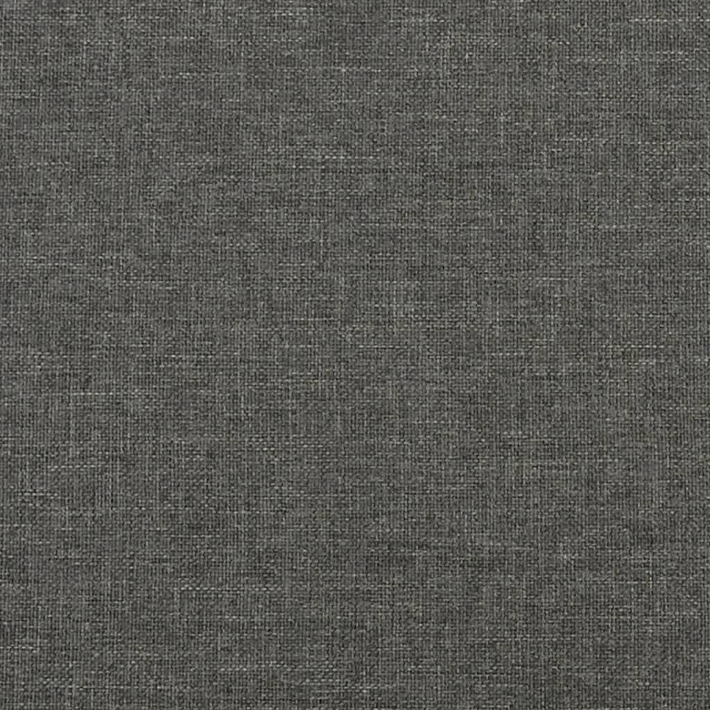 Estrutura de cama sem colchão 80x200 cm tecido cinzento-escuro