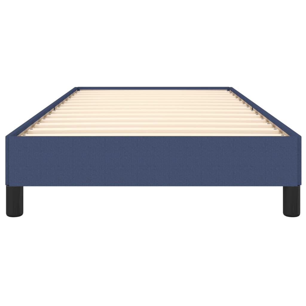 Estrutura de cama sem colchão 90x190 cm tecido azul