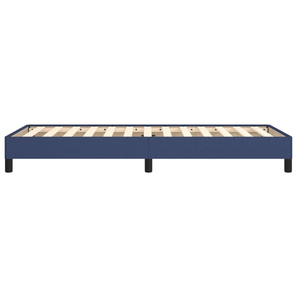 Estrutura de cama sem colchão 90x190 cm tecido azul