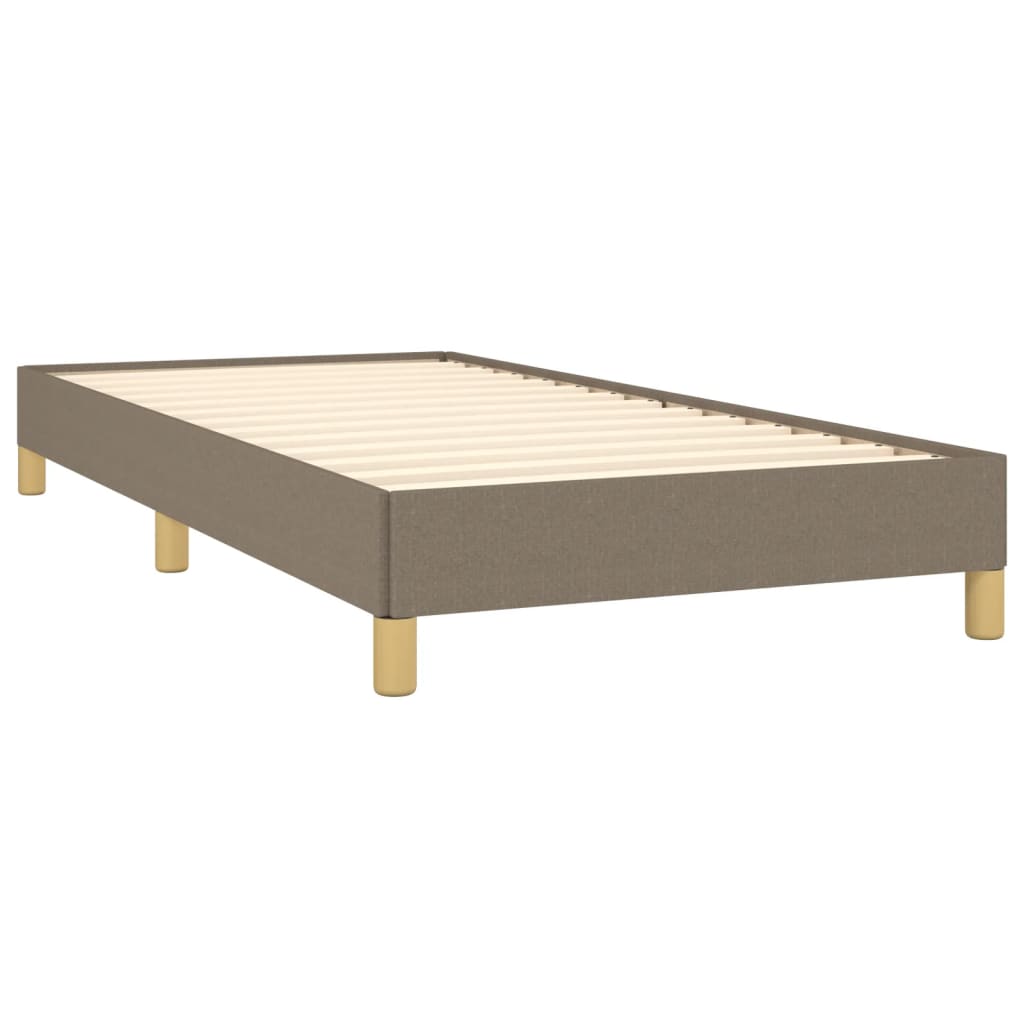 Estrutura cama sem colchão 100x200 cm tecido cinza-acastanhado