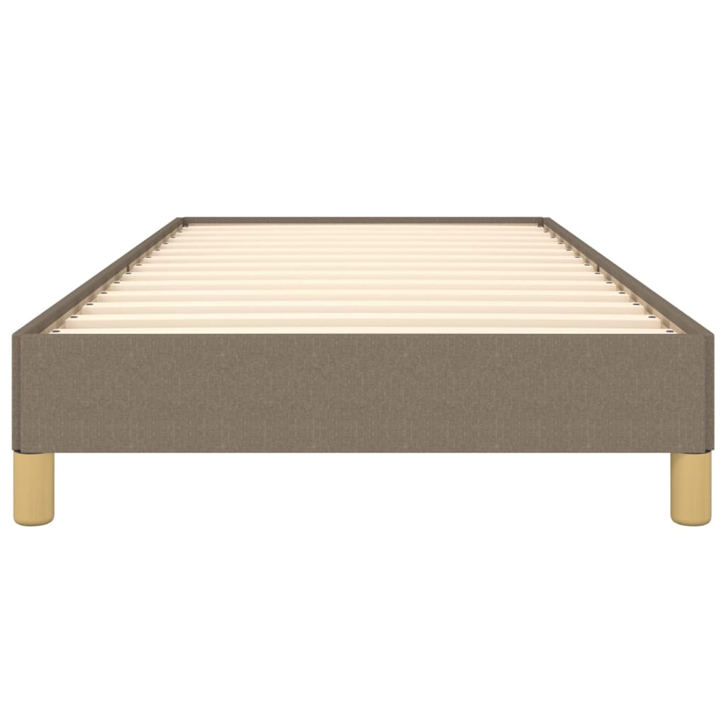 Estrutura cama sem colchão 100x200 cm tecido cinza-acastanhado