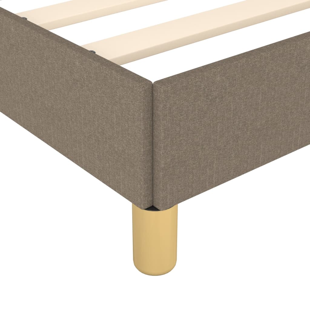 Estrutura cama sem colchão 100x200 cm tecido cinza-acastanhado