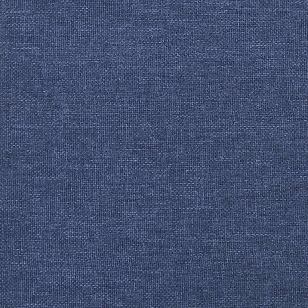 Estrutura de cama sem colchão 100x200 cm tecido azul