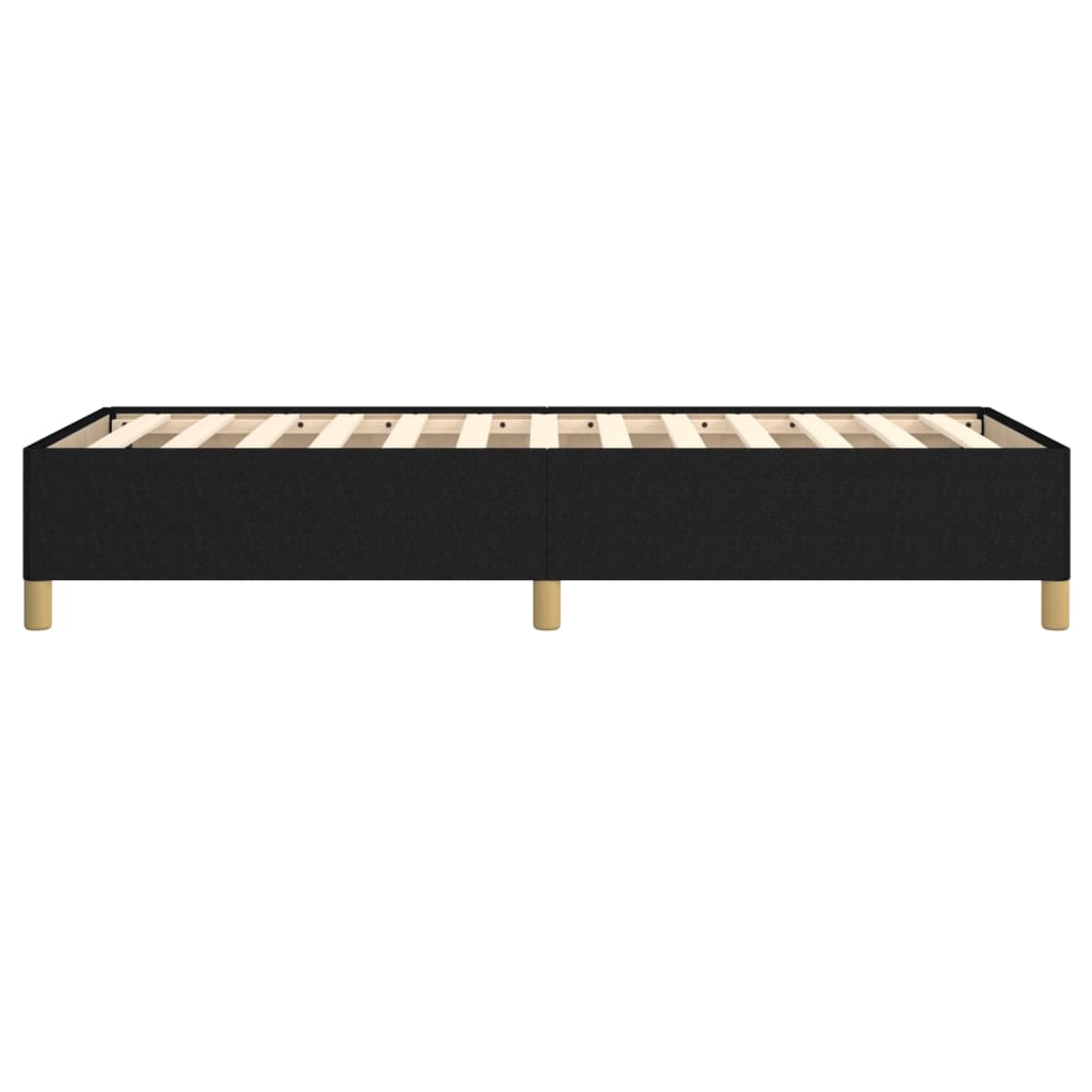 Estrutura de cama sem colchão 100x200 cm tecido preto