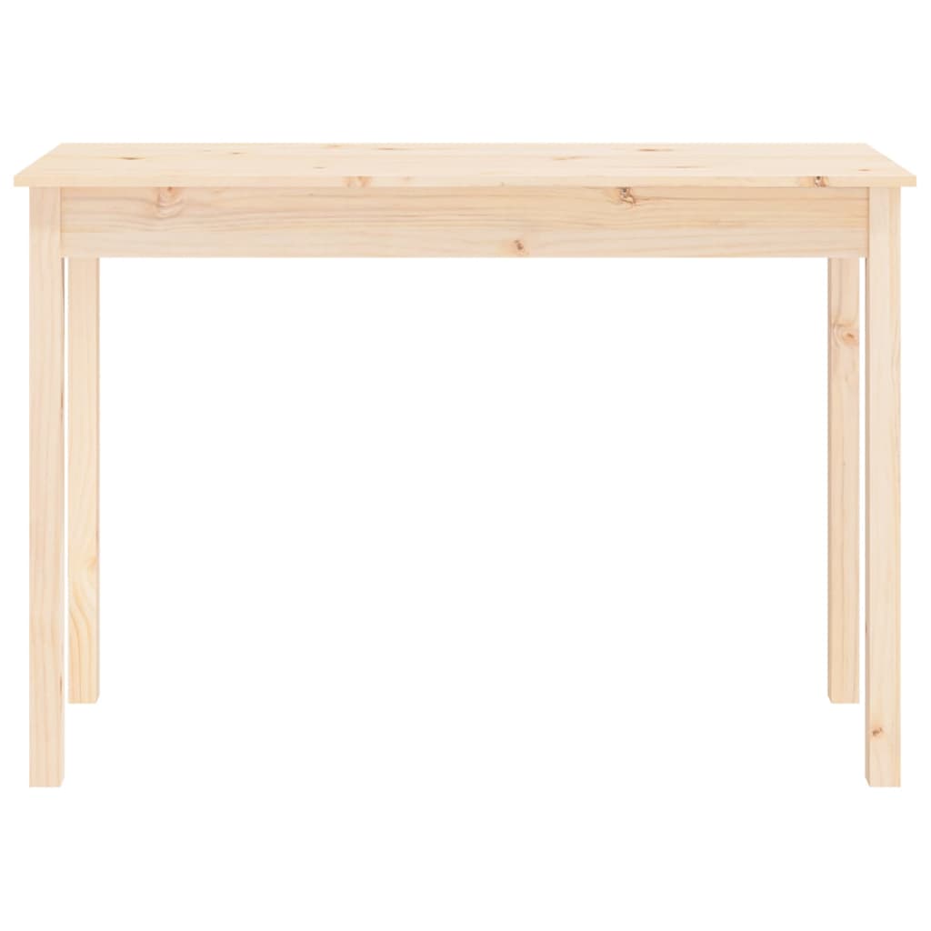 Mesa consola 80x40x75 cm madeira de pinho maciça branco