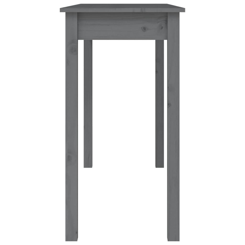 Mesa consola 80x40x75 cm madeira de pinho maciça branco