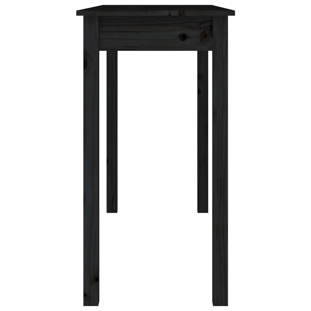Mesa consola 80x40x75 cm madeira de pinho maciça branco