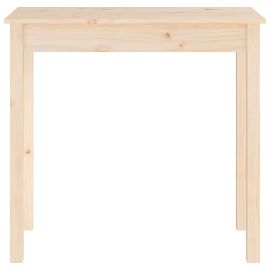 Mesa consola 80x40x75 cm madeira de pinho maciça branco