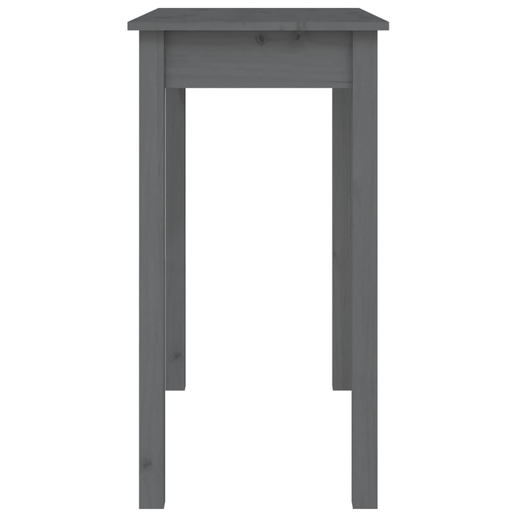 Mesa consola 80x40x75 cm madeira de pinho maciça branco